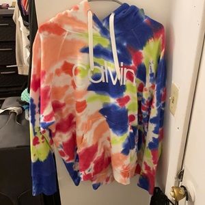 Calvin Klein Performance Tie Dye Hoodie Workout Comfortable